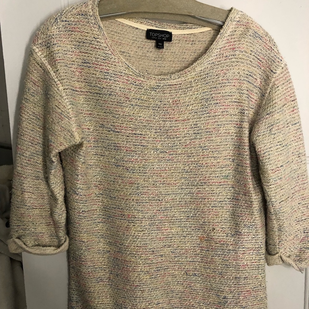Top shop quarter sleeve sweater